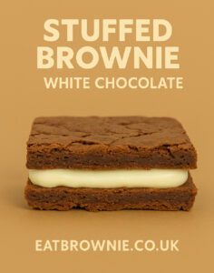 White Chocolate Stuffed Brownie